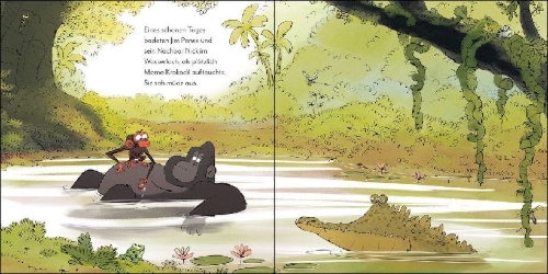 Buchcover und Innenansicht für das Buch: Grumpy Monkey - Mom For A Day