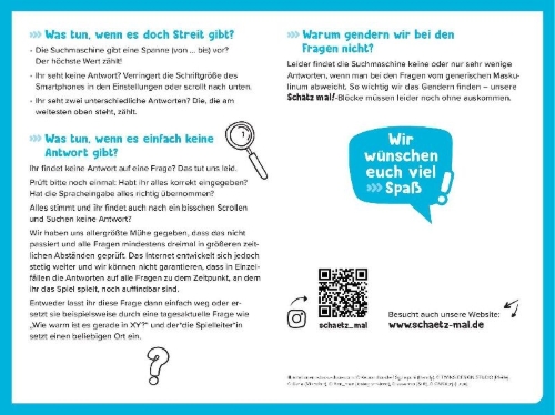 Buchcover und Innenansicht für das Buch: Schätz mal! Classic Edition
