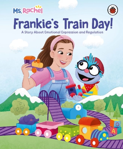 Buchcover und Innenansicht für das Buch: Ms Rachel: Frankie's Train Day!