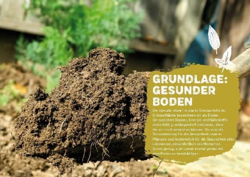 Buchcover und Innenansicht für das Buch: Boden & Pflanzen natürlich stärken