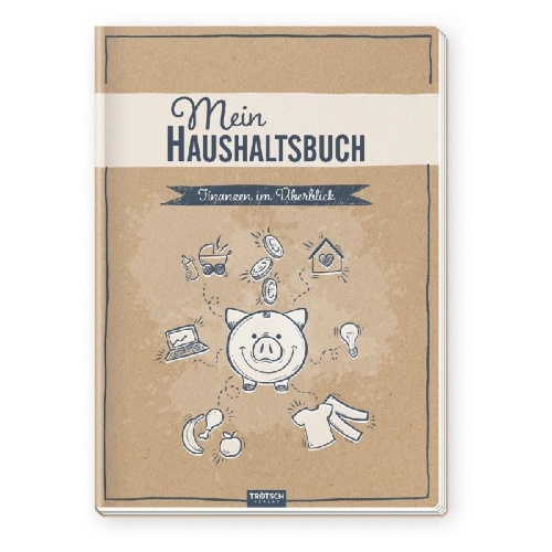 Buchcover und Innenansicht für das Buch: Trötsch Mein Haushaltsbuch Finanzen im Überblick