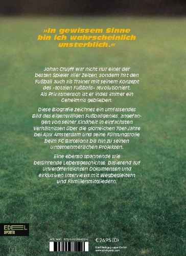 Buchcover und Innenansicht für das Buch: Johan Cruyff - Fußball Total