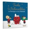 Buchcover und Innenansicht für das Buch: Peanuts Geschenkbuch: Frohe Weihnachten mit Snoopy und den Peanuts