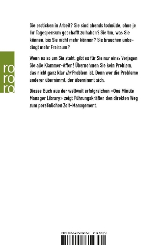 Buchcover und Innenansicht für das Buch: The One Minute Manager Meets the Monkey