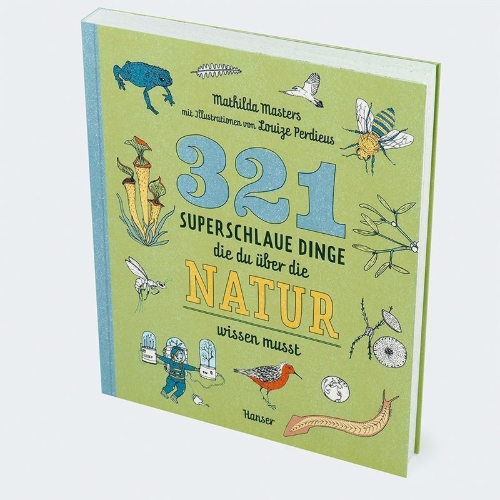 Buchcover und Innenansicht für das Buch: 321 superslimme dingen die je moet weten over natuur