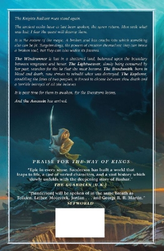 Buchcover und Innenansicht für das Buch: Words of Radiance - Book Two of the Stormlight Archive