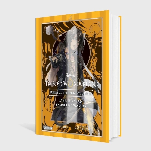 Buchcover und Innenansicht für das Buch: Disney: Twisted Wonderland - Roman: Rebell in der Wildnis