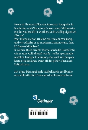 Buchcover und Innenansicht für das Buch: Mein Weg zum Fußballprofi