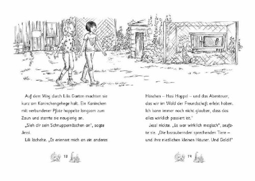 Buchcover und Innenansicht für das Buch: Die magischen Tierfreunde - Rettung für Mia Mauseohr