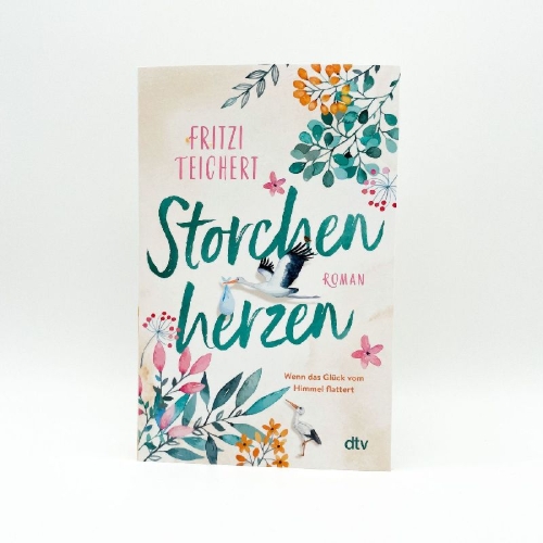 Buchcover und Innenansicht für das Buch: Storchenherzen