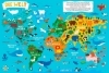 Buchcover und Innenansicht für das Buch: Mein kunterbunter Tieratlas