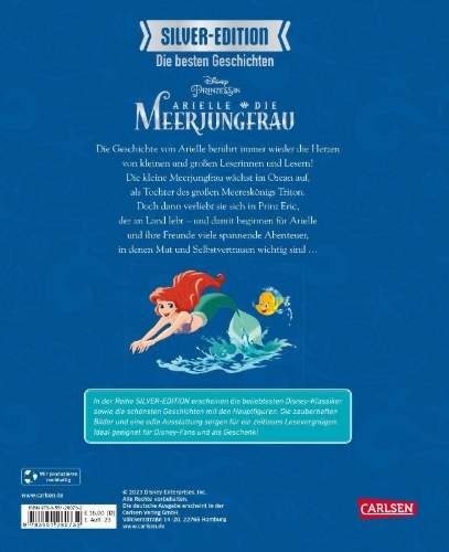 Buchcover und Innenansicht für das Buch: Disney Silver-Edition: Die besten Geschichten - Arielle, die kleine Meerjungfrau