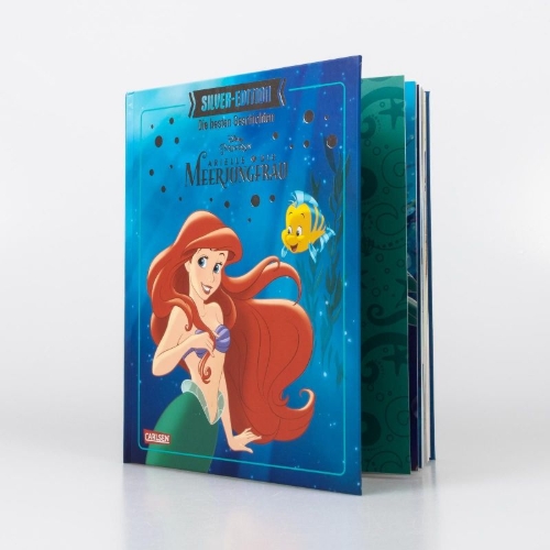 Buchcover und Innenansicht für das Buch: Disney Silver-Edition: Die besten Geschichten - Arielle, die kleine Meerjungfrau