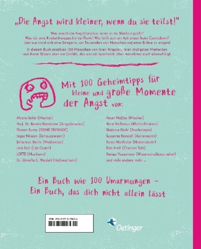 Buchcover und Innenansicht für das Buch: Keine Angst vor der Angst. Ein Buch wie 100 Freundinnen und Freunde