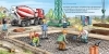 Buchcover und Innenansicht für das Buch: Hör mal (Soundbuch): Auf der Baustelle