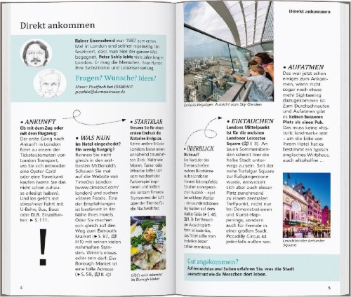 Buchcover und Innenansicht für das Buch: DUMONT direkt Reiseführer London