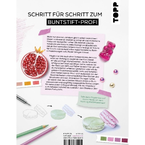 Buchcover und Innenansicht für das Buch: WOW! Realistisch zeichnen lernen - der Workshop