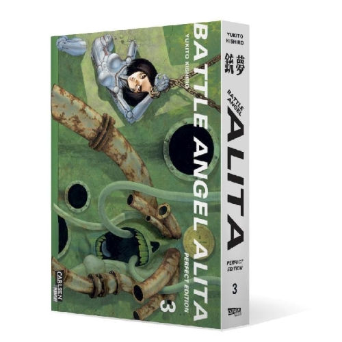 Buchcover und Innenansicht für das Buch: Battle Angel Alita - Perfect Edition 3