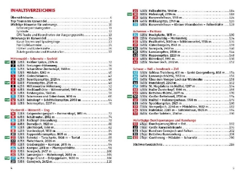 Buchcover und Innenansicht für das Buch: ROTHER Wanderführer Karwendel