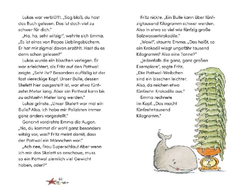 Buchcover und Innenansicht für das Buch: Die Nordseedetektive. Das geheime Wissen über Ebbe und Flut, Meeresleuchten, Heuler und Strandpiraten