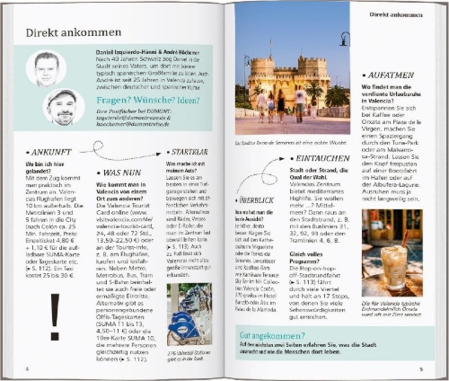 Buchcover und Innenansicht für das Buch: DUMONT direkt Reiseführer Valencia