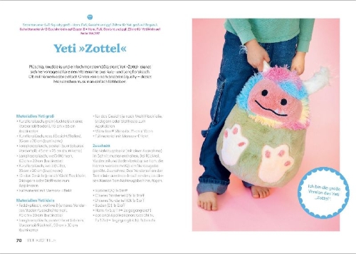 Buchcover und Innenansicht für das Buch: Make it squish: Nähen im Squishmallow-Style