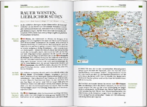 Buchcover und Innenansicht für das Buch: Baedeker Reiseführer Bretagne