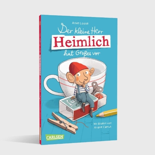 Buchcover und Innenansicht für das Buch: Der kleine Herr Heimlich hat Großes vor