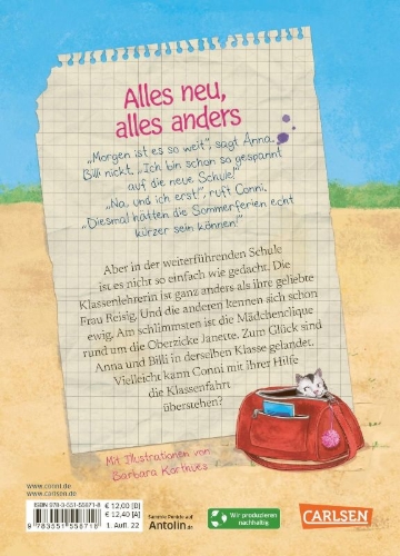 Buchcover und Innenansicht für das Buch: Conni & Co 1: Conni & Co