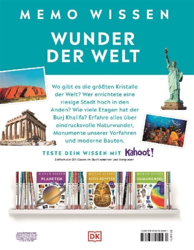 Buchcover und Innenansicht für das Buch: memo Wissen. Wunder der Welt