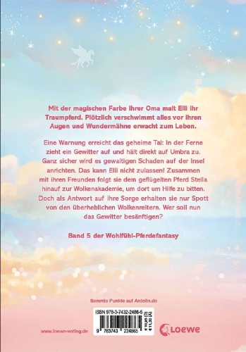 Buchcover und Innenansicht für das Buch: Wundermähne (Band 5) - Die geheimnisvollen Wolkenpferde
