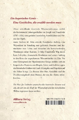 Buchcover und Innenansicht für das Buch: Die Gesetze des Lichts. Das erstaunliche Leben des Joseph von  Fraunhofer