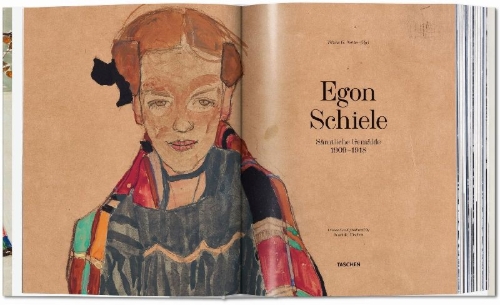 Buchcover und Innenansicht für das Buch: Egon Schiele. Sämtliche Gemälde 1909-1918