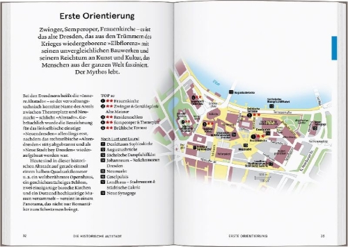 Buchcover und Innenansicht für das Buch: Baedeker SMART Reiseführer Dresden