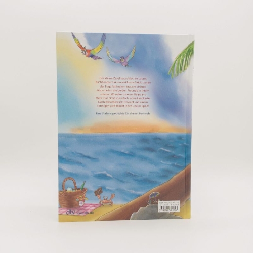 Buchcover und Innenansicht für das Buch: Grimm und Möhrchen machen Pause von zu Hause