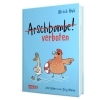 Buchcover und Innenansicht für das Buch: Arschbombe verboten