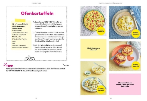Buchcover und Innenansicht für das Buch: Cooking for Family