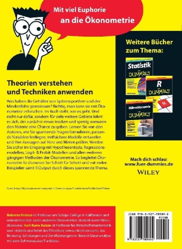 Buchcover und Innenansicht für das Buch: Ökonometrie für Dummies
