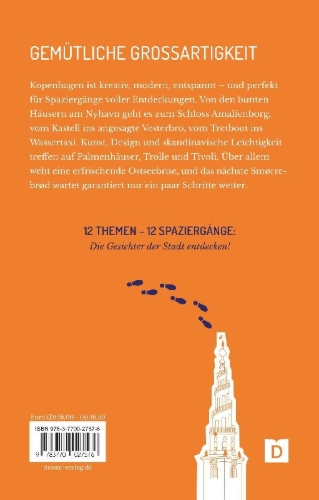 Buchcover und Innenansicht für das Buch: Zu Fuß durch Kopenhagen