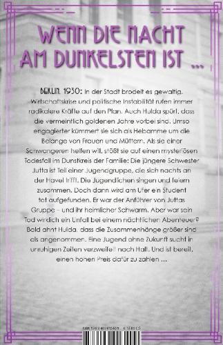 Buchcover und Innenansicht für das Buch: Fräulein Gold: Nacht über der Havel