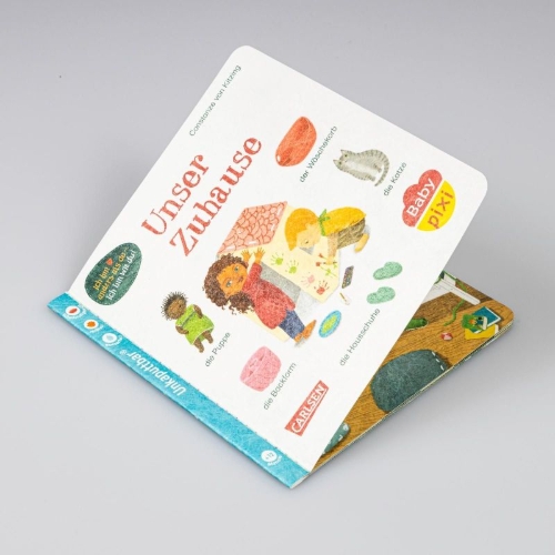 Buchcover und Innenansicht für das Buch: Baby Pixi (unkaputtbar) 144: Unser Zuhause