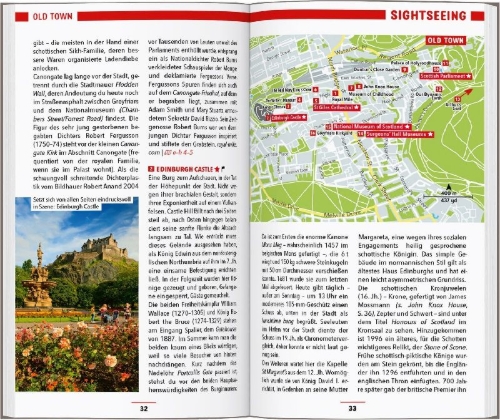 Buchcover und Innenansicht für das Buch: MARCO POLO Reiseführer Edinburgh