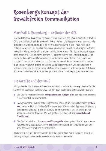 Buchcover und Innenansicht für das Buch: 40 Vorlesegeschichten zur Giraffensprache, ab 6 Jahre