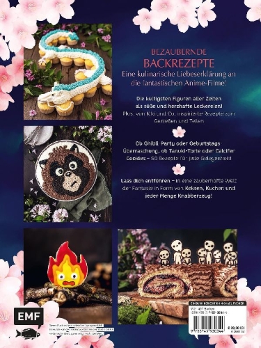 Buchcover und Innenansicht für das Buch: Das inoffizielle Ghibli-Backbuch