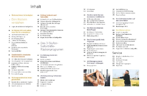 Buchcover und Innenansicht für das Buch: Den Rücken selbst heilen