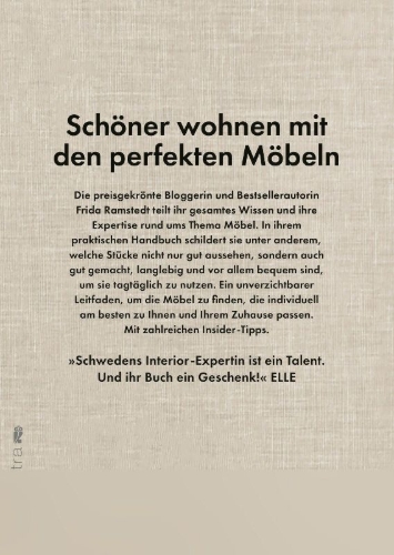 Buchcover und Innenansicht für das Buch: Handbok i möblering