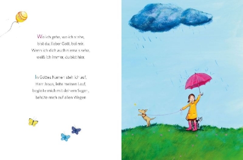 Buchcover und Innenansicht für das Buch: Meine liebsten Kindergebete