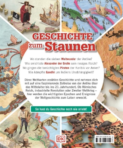 Buchcover und Innenansicht für das Buch: Wo in aller Welt. Was geschah wann?