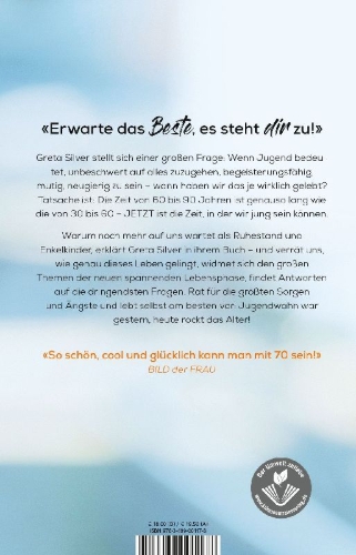 Buchcover und Innenansicht für das Buch: Alt genug, um mich jung zu fühlen