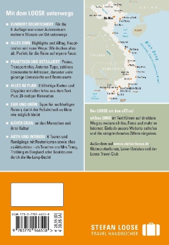 Buchcover und Innenansicht für das Buch: Stefan Loose Reiseführer Vietnam